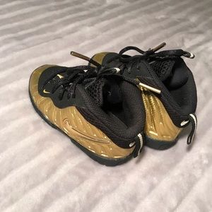 Gold Nike Shoe